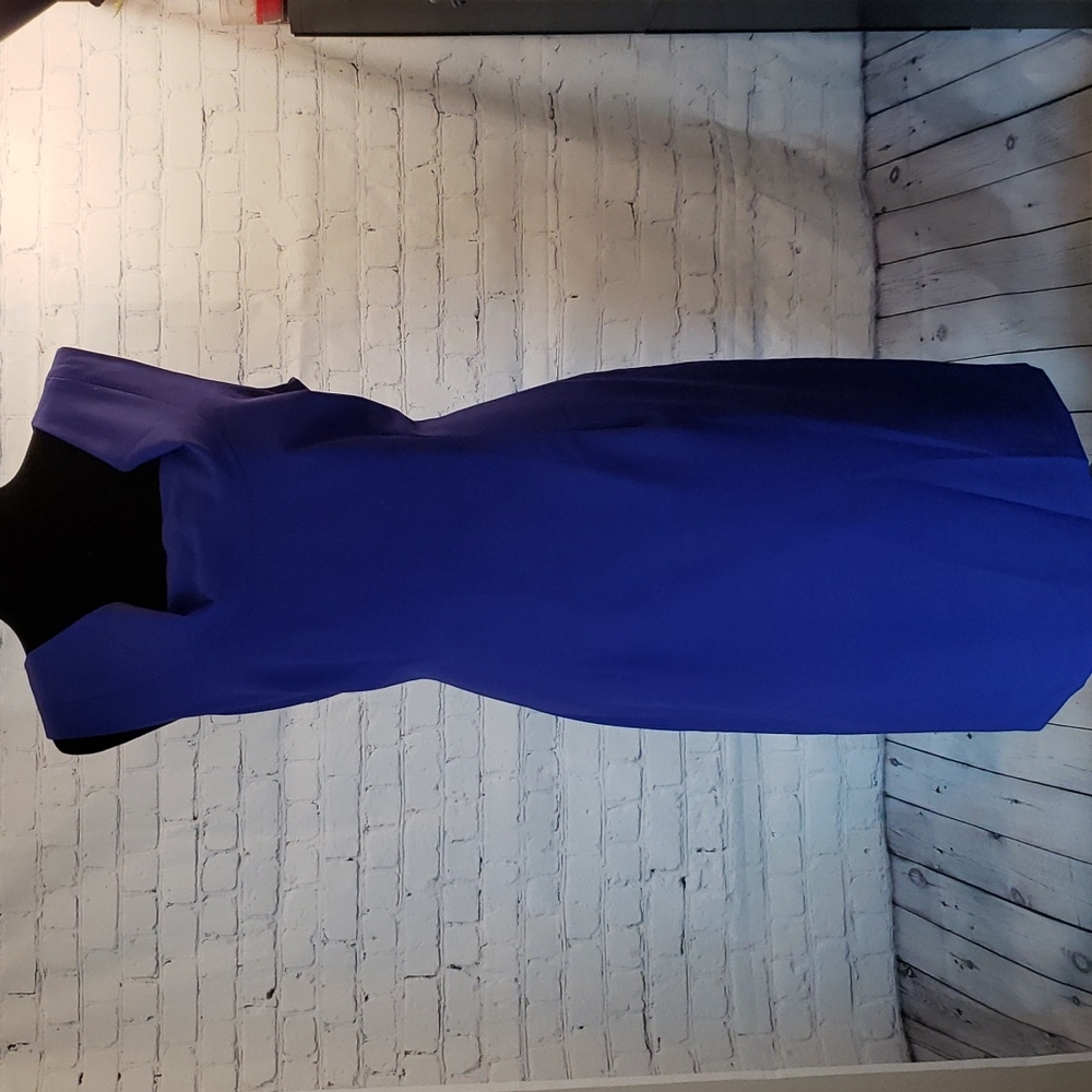 EUC Calvin Klein Blue Sheath Dress 14